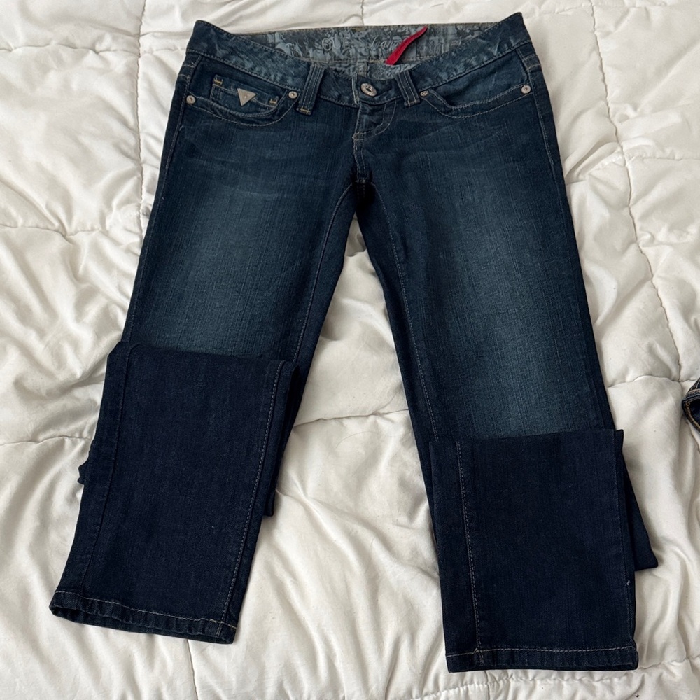 Guess Dark Blue Straight Leg Jeans